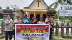 Lewat Minggu Kasih, Polsek Lima Puluh Tebar Kepedulian dan Berbagi