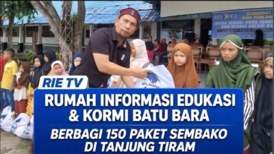 RIE TV: Rumah Informasi Edukasi & KORMI Batu Bara Berbagi 150 Paket Sembako di Tanjung Tiram