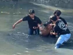 Kejar-kejaran di Sungai, Pria Muda Diduga Pengguna Narkotika Ditangkap Polisi