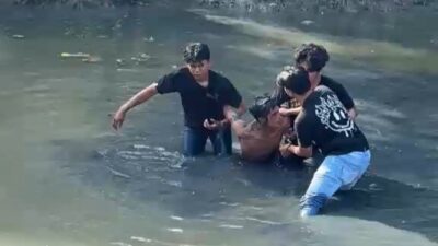 Kejar-kejaran di Sungai, Pria Muda Diduga Pengguna Narkotika Ditangkap Polisi