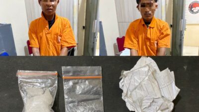 Satresnarkoba Batu Bara Kembali Beraksi, Dua Pelaku dan Sabu Diamankan