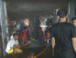 Toko Sepeda di Indrapura Terbakar, Penyebab Masih Diselidiki