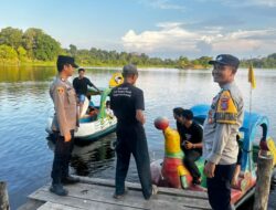 Personil Polsek Air Putih Tinjau Objek Wisata Danau Laut Tador Saat Libur Idul Adha 1447 H