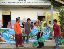Iduladha 1447 H, Satlantas Polres Batu Bara Berbagi Daging Kurban untuk Anak Panti