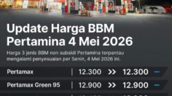 Harga BBM Non Subsidi Pertamina Naik, Berlaku 4 Mei 2026