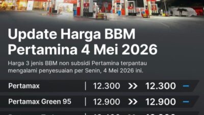 Harga BBM Non Subsidi Pertamina Naik, Berlaku 4 Mei 2026