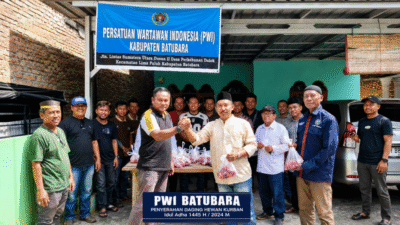 Idul Adha Penuh Kebersamaan, PWI Batu Bara Berbagi Paket Qurban