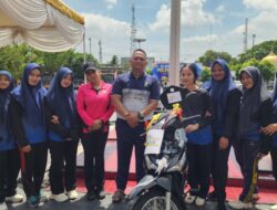 Doorprize HUT Bhayangkara Ke-80 Bawa Keberuntungan, SPRIPIM Kapolres Batu Bara Bawa Pulang Sepeda Motor