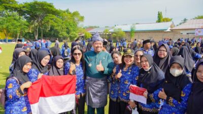 Bupati Batu Bara Pimpin Upacara Peringatan Hari Lahir Pancasila 2026, Bagikan 1.000 Bendera Merah Putih