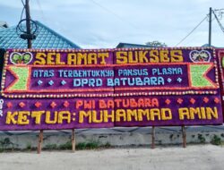 Karangan Bunga Warnai Dukungan terhadap Pembentukan Pansus Plasma DPRD Batu Bara