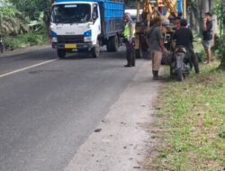 Musim Kecelakaan di Jalinsum, Dump Truck Alami Gangguan Kemudi dan Hantam Pengendara