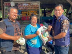 Peduli Warga, Jumat Berkah Satreskrim Polres Batu Bara Bagikan Sembako