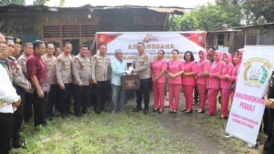 Wujud Kepedulian dan Kebersamaan, Polres Batu Bara Anjangsana ke Keluarga Besar Polri