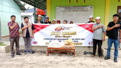 Jumat Berkah, Satnarkoba Polres Batu Bara Salurkan Sembako dan Santuni Anak Yatim Piatu di Panti Asuhan Darut Taufiq