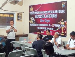 Semarak HUT Bhayangkara ke-80, Polsek Air Putih Gelar Turnamen Dam Batu Piala Bergilir Kapolsek