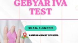 Gebyar IVA Test Gratis Digelar di Kantor Camat Sei Suka, Ajak Perempuan Peduli Kesehatan Sejak Dini