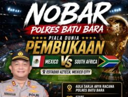 Polres Batu Bara Gelar Nobar Piala Dunia 2026, Masyarakat Diajak Saksikan Laga Pembukaan Bersama Kapolres