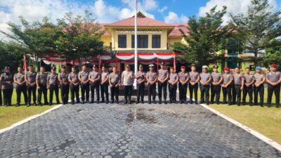 34 Personel Polres Batu Bara Naik Pangkat, Kapolres: Tegas loyalitas, disiplin