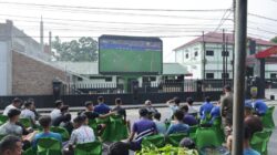 Kodim 0208/Asahan Gelar Nobar Argentina vs Swiss di CFD, Masyarakat Antusias Saksikan Laga Dramatis