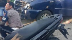Personel Satlantas Polres Batu Bara Sigap Tangani Kecelakaan di Jalinsum Lima Puluh, Seorang Bayi Jadi Perhatian Warga