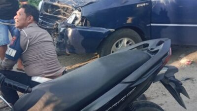 Personel Satlantas Polres Batu Bara Sigap Tangani Kecelakaan di Jalinsum Lima Puluh, Seorang Bayi Jadi Perhatian Warga