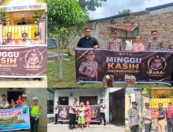Jajaran Polres Batu Bara Gelar Minggu Kasih, Salurkan Paket Sembako kepada Masyarakat
