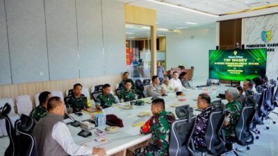 Sebelum Tinjau Lokasi TMMD ke-129, Tim Wasev dan Bupati Batu Bara Gelar Coffee Morning Penuh Keakraban