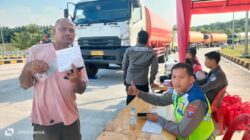 Satlantas, Berikan Tindakan & Berikan Edukasi Kendaraan ODOL di Tol Inkis