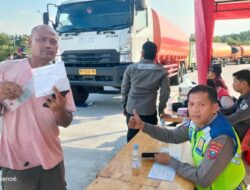 Satlantas, Berikan Tindakan & Berikan Edukasi Kendaraan ODOL di Tol Inkis