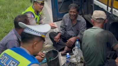 Di Balik Penertiban Bus Rusak, Kasatlantas Polres Batu Bara Tunjukkan Kepedulian kepada Sopir