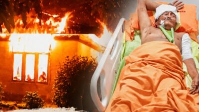 Respon Cepat Polsek Air Putih Tangani Kebakaran Rumah Warga di Desa Tanah Tinggi
