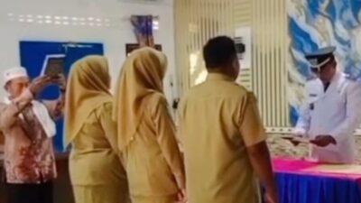 Lantik Sejumlah Perangkat Desa, Kades Tekankan Integritas dan Pelayanan Maksimal kepada Masyarakat
