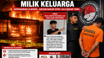 Pertengkaran Berujung Petaka, Toko Sembako Ludes Dibakar Suami