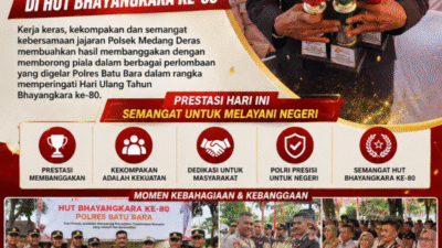 Kapolsek Medang Deras Borong Piala di HUT Bhayangkara ke-80, Torehkan Prestasi Membanggakan