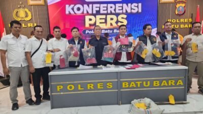 Polres Batu Bara Ungkap 10 LP, 17 Tersangka Diamankan Periode Juli–Agustus 2026