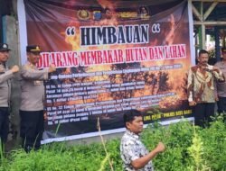 Kapolsek Lima Puluh Imbau Masyarakat Cegah Karhutla