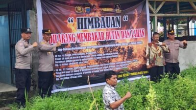 Kapolsek Lima Puluh Imbau Masyarakat Cegah Karhutla