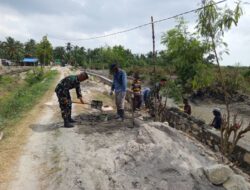 Satgas TMMD Ke-129 TA 2026 Kodim 0208/Asahan Berpacu dengan Waktu Rampungkan Turap Demi Tingkatkan Perekonomian Warga Desa Kapal Merah
