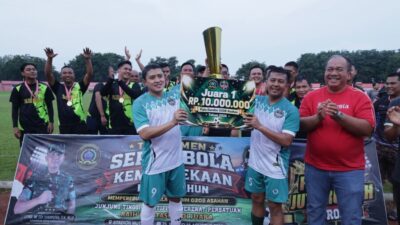 Bupati Asahan Resmi Tutup Turnamen Sepak Bola Kemerdekaan ke-81, Rebutkan Piala Dandim 0208/Asahan