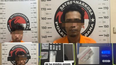 Kembali, Satnarkoba Sikat Jaringan Peredaran Sabu, Tiga Pelaku Diamankan