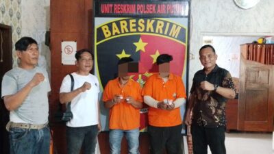 Gagalkan Peredaran Sabu, Tim Opsnal Polsek Air Putih Amankan Dua Pria