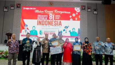 Sukses Gelar HUT ke-81 RI, Bupati Apresiasi Paskibraka pada Malam Resepsi Kenegaraan