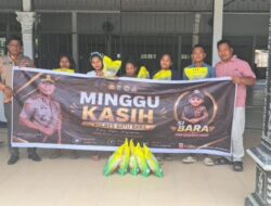 Minggu Kasih, Satresnarkoba Polres Batu Bara Berbagi Sembako kepada Lansia