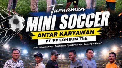 Mini Soccer Antar Karyawan PT PP Lonsum Berakhir, Tim Staf Raih Juara I