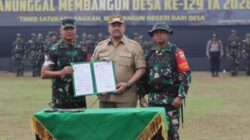 TMMD ke-129 Resmi Ditutup, Bupati Batu Bara Terima Laporan Capaian 100 Persen
