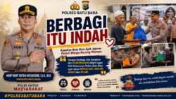 Berbagi Itu Indah, Kapolres Batu Bara Ajak Jajaran Peduli Warga Kurang Mampu