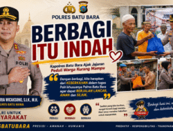 Berbagi Itu Indah, Kapolres Batu Bara Ajak Jajaran Peduli Warga Kurang Mampu