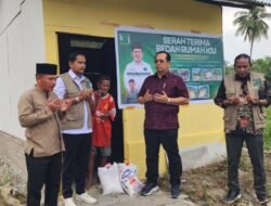 KSJ Serahkan Bantuan Bedah Rumah untuk Muhammad Yusuf di Guntung