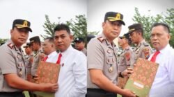 Dua Kanit Reskrim Polsek Terima Piagam Penghargaan dari Kapolres Batubara