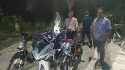 Tim Gabungan Polres Batu Bara Tertibkan Aksi Balap Liar, Remaja dan 4 Motor Diamankan